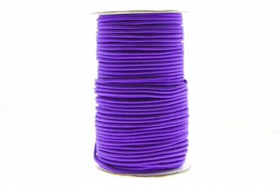 0370-1301-Шнур эластичный 3 мм, (уп.100+/-1м), цв.175- фиолет - купить в Грозном. Цена: 459.62 руб.