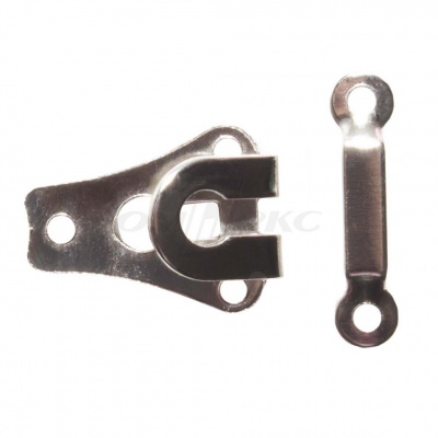 Крючки брючные металлические пришивные (уп.80 шт) цв.-никель - купить в Грозном. Цена: 145.43 руб.