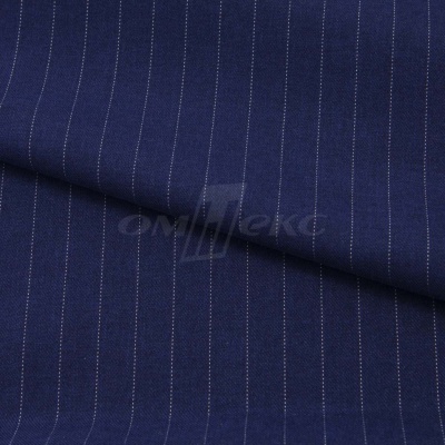 Костюмная ткань "Жаклин", 188 гр/м2, шир. 150 см, цвет тёмно-синий - купить в Грозном. Цена 426.49 руб.