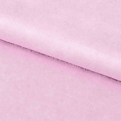 Велюр JS LIGHT 1, 220 гр/м2, шир.150 см, (3,3 м/кг), цвет бл.розовый - купить в Грозном. Цена 1 055.34 руб.