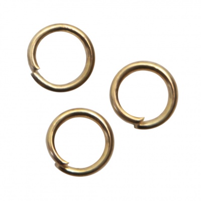 Кольцо  соединительное для бижутерии 5 мм, цв.-золото - купить в Грозном. Цена: 0.44 руб.