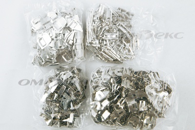 Крючки брючные 4 шипа "Стром" 144 шт. никель - купить в Грозном. Цена: 383.97 руб.