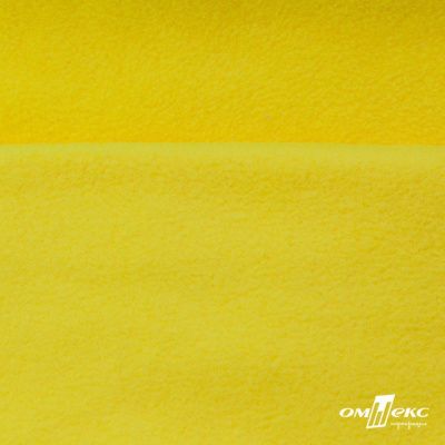 Флис DTY 14-0760, 240 г/м2, шир. 150 см, цвет яркий желтый - купить в Грозном. Цена 640.46 руб.