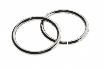 Кольцо металлическое d-15 мм, цв.-никель - купить в Грозном. Цена: 2.45 руб.