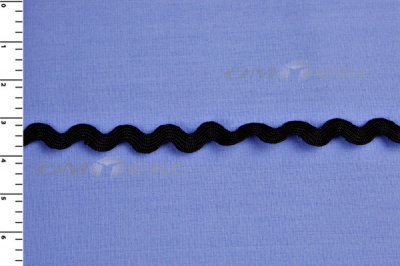 Тесьма плетеная "Вьюнчик"/черный - купить в Грозном. Цена: 48.11 руб.