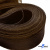 Регилиновая лента, шир.100мм, (уп.25 ярд), цв.- коричневый - купить в Грозном. Цена: 694.13 руб.