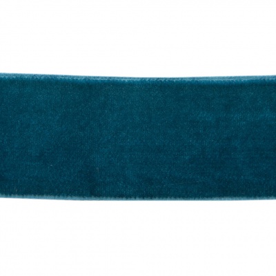 Лента бархатная нейлон, шир.25 мм, (упак. 45,7м), цв.65-изумруд - купить в Грозном. Цена: 981.09 руб.