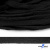 Шнур плетеный d-8 мм плоский, 70% хлопок 30% полиэстер, уп.85+/-1 м, цв.- чёрный - купить в Грозном. Цена: 735 руб.