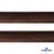 Кант атласный 074, шир. 12 мм (в упак. 65,8 м), цвет коричневый - купить в Грозном. Цена: 237.16 руб.