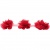 Тесьма плетеная "Рюш", упак. 9,14 м, цвет красный - купить в Грозном. Цена: 46.82 руб.