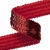 Тесьма с пайетками 3, шир. 20 мм/уп. 25+/-1 м, цвет красный - купить в Грозном. Цена: 778.19 руб.