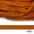 Шнур плетеный (плоский) d-12 мм, (уп.90+/-1м), 100% полиэстер, цв.267 - оранжевый - купить в Грозном. Цена: 8.71 руб.