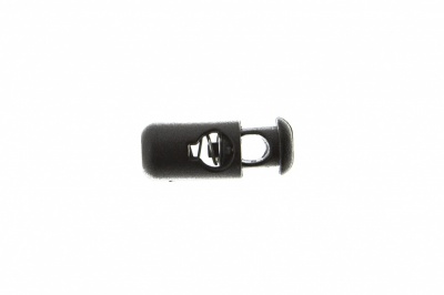 8108 Фиксатор пластиковый "Бочонок", 20х8 мм, цвет чёрный - купить в Грозном. Цена: 1.31 руб.