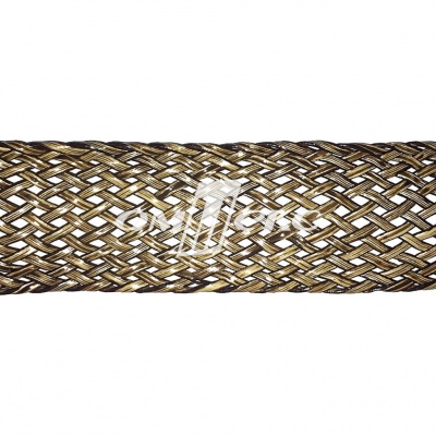 Тесьма отделочная полипропиленовая плетеная эластичная #6, шир. 45мм - купить в Грозном. Цена: 67.98 руб.