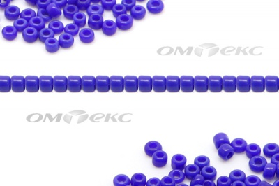 Бисер (ОS) 11/0 ( упак.100 гр) цв.48 - синий - купить в Грозном. Цена: 48 руб.