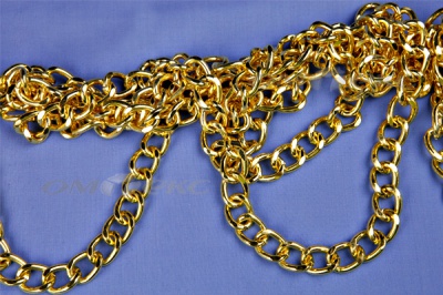 Цепь металл декоративная №11 (17*13) золото (10+/-1 м)  - купить в Грозном. Цена: 1 341.87 руб.