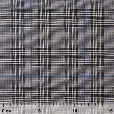 Ткань костюмная "Клер" 80% P, 16% R, 4% S, 200 г/м2, шир.150 см,#3 цв-серый/синий - купить в Грозном. Цена 412.02 руб.
