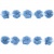 Тесьма плетеная "Рюш", упак. 9,14 м, цвет голубой - купить в Грозном. Цена: 45.87 руб.