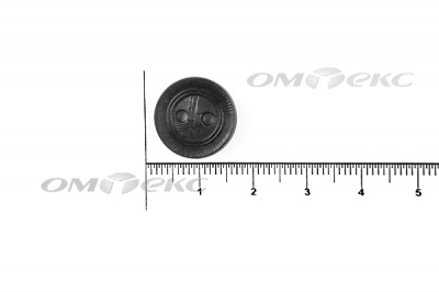 51820/15 мм (2 пр)  черные пуговицы - купить в Грозном. Цена: 0.87 руб.