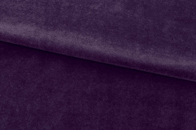 Бархат стрейч, 240 гр/м2, шир.160см, (2,4 м/кг), цвет 27/фиолет - купить в Грозном. Цена 886.02 руб.