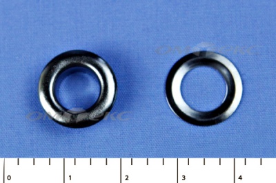 Люверсы металлические, блочка/кольцо, №5 (8 мм) упак.1000 шт- цв.никель - купить в Грозном. Цена: 392 руб.