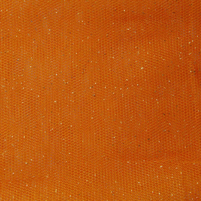 Сетка Глиттер, 24 г/м2, шир.145 см., оранжевый - купить в Грозном. Цена 117.24 руб.