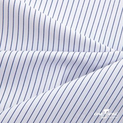 Ткань сорочечная Ронда, 115 г/м2, 58% пэ,42% хл, шир.150 см, цв.4-синяя, (арт.114) - купить в Грозном. Цена 306.69 руб.