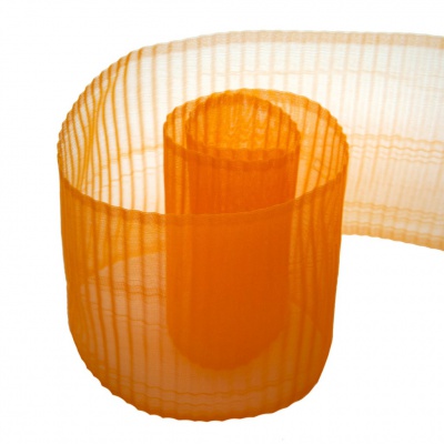 Лента капроновая "Гофре", шир. 110 мм/уп. 50 м, цвет оранжевый - купить в Грозном. Цена: 26.93 руб.