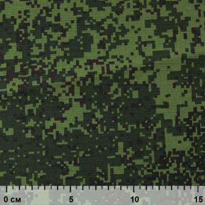 Униформ Рип Стоп 80/20 полиэфир/хлопок, 205 г/м2,  принтованный темно-зеленый, ВО, шир. 150 см - купить в Грозном. Цена 191.15 руб.