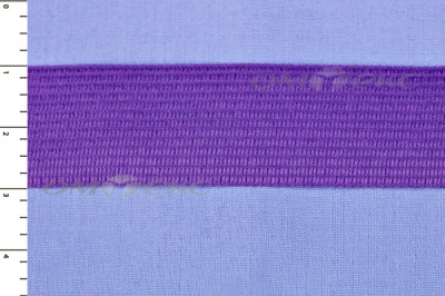 Окантовочная тесьма №0225, шир. 22 мм (в упак. 100 м), цвет фиолет - купить в Грозном. Цена: 271.60 руб.
