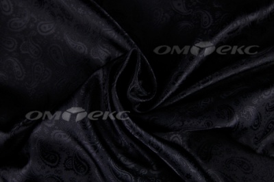 Ткань подкладочная жаккард Р14098, чёрный, 85 г/м2, шир. 150 см, 230T - купить в Грозном. Цена 166.45 руб.