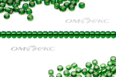 Бисер (SL) 11/0 ( упак.100 гр) цв.27В - зелёный - купить в Грозном. Цена: 53.34 руб.