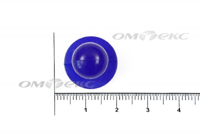 Пуговица поварская "Пукля", 10 мм, цвет синий - купить в Грозном. Цена: 5.66 руб.