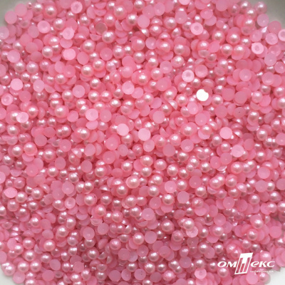 0404-5146G-Полубусины пластиковые круглые "ОмТекс", 4 мм, (уп.50гр=2500+/-10шт), цв.101-св.розовый - купить в Грозном. Цена: 63.50 руб.