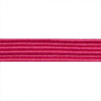 Резиновые нити с текстильным покрытием, шир. 6 мм ( упак.30 м/уп), цв.- 84-фуксия - купить в Грозном. Цена: 155.22 руб.