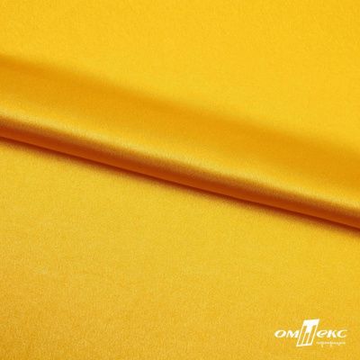 Поли креп-сатин 13-0859, 125 (+/-5) гр/м2, шир.150см, цвет жёлтый - купить в Грозном. Цена 155.57 руб.