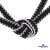 Шнурки #108-4, плоские 130 см, цв.-чёрно/белый - купить в Грозном. Цена: 47.52 руб.