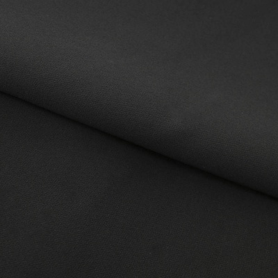 Костюмная ткань "Элис", 220 гр/м2, шир.150 см, цвет чёрный - купить в Грозном. Цена 308 руб.