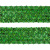 Тесьма с пайетками D4, шир. 35 мм/уп. 25+/-1 м, цвет зелёный - купить в Грозном. Цена: 1 308.30 руб.