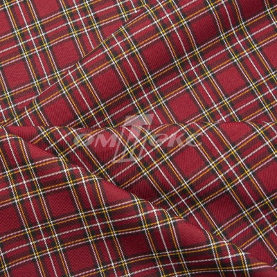 Ткань костюмная клетка 24379 2012, 230 гр/м2, шир.150см, цвет бордовый/бел/жел - купить в Грозном. Цена 539.74 руб.