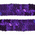 Тесьма с пайетками 12, шир. 20 мм/уп. 25+/-1 м, цвет фиолет - купить в Грозном. Цена: 778.19 руб.