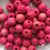 0309-Бусины деревянные "ОмТекс", 16 мм, упак.50+/-3шт, цв.023-розовый - купить в Грозном. Цена: 62.22 руб.