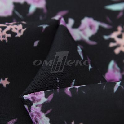 Плательная ткань "Фламенко" 20.1, 80 гр/м2, шир.150 см, принт растительный - купить в Грозном. Цена 241.49 руб.