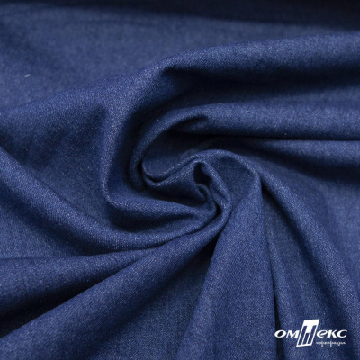 Ткань костюмная "Джинс", 315 г/м2, 100% хлопок, шир. 150 см,   Цв. 7/ Dark blue - купить в Грозном. Цена 588 руб.