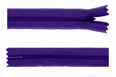 Молния потайная Т3 866, 20 см, капрон, цвет фиолетовый - купить в Грозном. Цена: 5.27 руб.