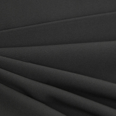 Костюмная ткань "Элис", 200 гр/м2, шир.150см, цвет чёрный - купить в Грозном. Цена 306.20 руб.