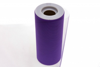 Фатин в шпульках 16-85, 10 гр/м2, шир. 15 см (в нам. 25+/-1 м), цвет фиолетовый - купить в Грозном. Цена: 101.71 руб.