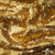 Трикотажное полотно, Сетка с пайетками,188 гр/м2, шир.140 см, цв.-тем.золото (#51) - купить в Грозном. Цена 505.15 руб.