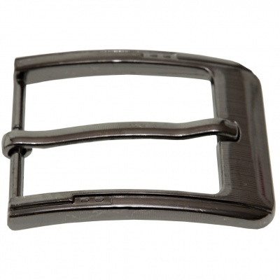 Пряжка металлическая для мужского ремня SC035#6 (шир.ремня 40 мм), цв.-тем.никель - купить в Грозном. Цена: 43.93 руб.