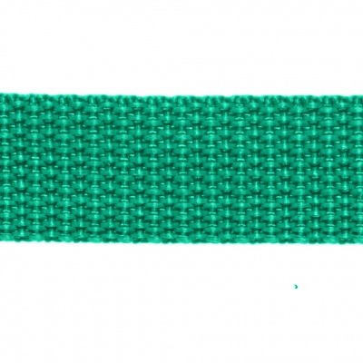 Стропа текстильная, шир. 25 мм (в нам. 50+/-1 ярд), цвет яр.зелёный - купить в Грозном. Цена: 397.52 руб.